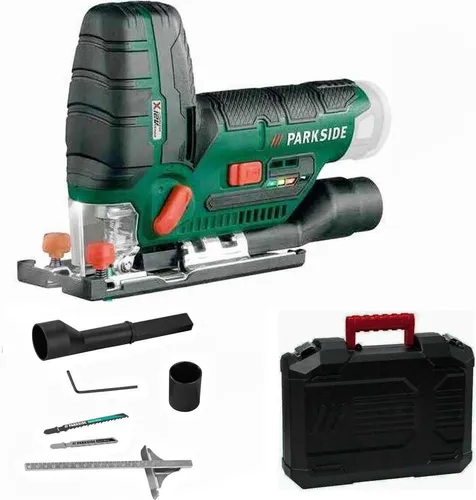 Parkside Akku-Stichsäge PSTKA 12 - 12V mit Koffer - Stichsägen, kabellos und leicht, ideal für präzise Schnitte in Holz und Kunststoff, inklusive praktischem Koffer für einfache Aufbewahrung.
