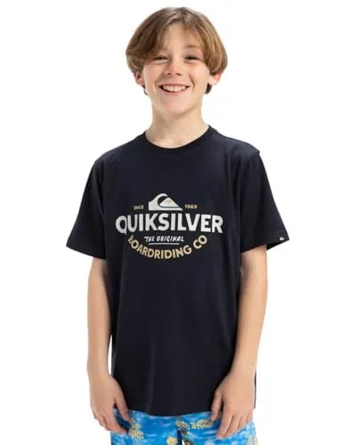 Quiksilver - Ev Typed Out T-Shirt mit kurzen Ärmeln - Kind