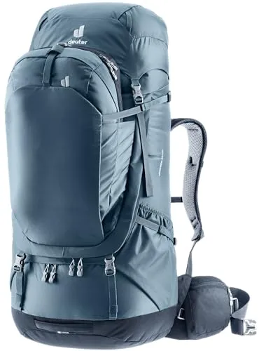 deuter Voyager 65+10 Reiserucksack - Robuster Rucksack mit Contact-Rückensystem für optimalen Tragekomfort, inklusive abnehmbarem Daypack und schützender Regenhülle – ideal für Reisen und Abenteuer.