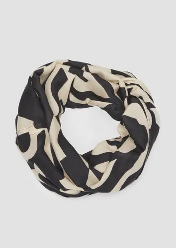 s.Oliver Halstuch Lässiger Loop Schal - Halstuch aus 100% Viskose mit stylischem All-over-Print, perfekt für lässige Looks und vielseitig kombinierbar.