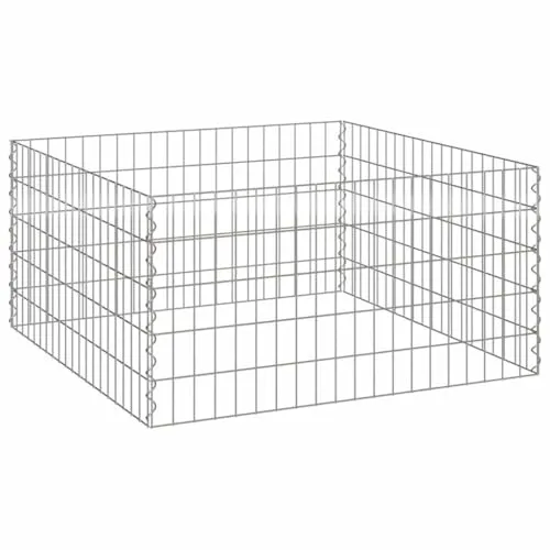 vidaXL Gartenkomposter 100x100x50 cm aus verzinktem Stahl - Robuster Komposter für Gartenabfälle, aus langlebigem verzinktem Stahl gefertigt, ideal für umweltbewusste Gärtner und zur Förderung einer nachhaltigen Abfallbewirtschaftung.