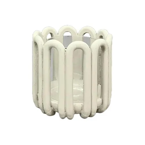 Exner Windlicht Creme 15x15x14 cm - Elegantes Windlicht in Creme, ideal für stimmungsvolle Akzente. Aus robustem Polyresin gefertigt, bringt es Wärme und Stil in jedes Zuhause.