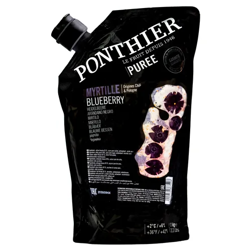 Food-United HEIDELBEEREN PÜREE Frucht-Püree von Ponthier 1KG