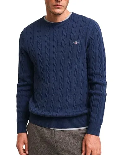 GANT Herren Cotton Cable C-Neck Pullover von GANT