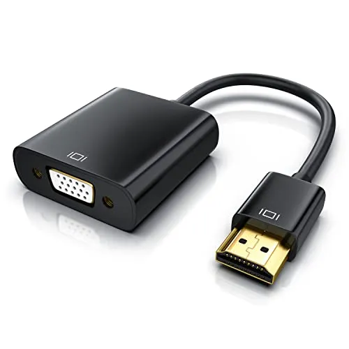 Full HD miniHDMI auf VGA Adapter + Audio-Übertragung Line out - mini HDMI to VGA adapter incl. 3,5mm audio output - Adapter Konverterkabel inkl. HDCP - 1080p Full HD HDTV - digital zu analog