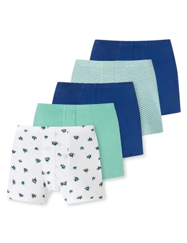 Schiesser Jungen 5 Pack Boxershort Unterhosen-95/5 Organic Bio Baumwolle-Größe 140 Unterwäsche, Sortiert 2_181052, 92 (5er Pack)