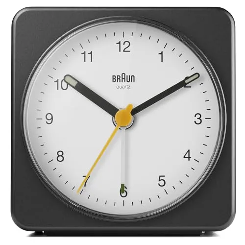Braun BC03BW Klassik Wecker in schwarz von Braun