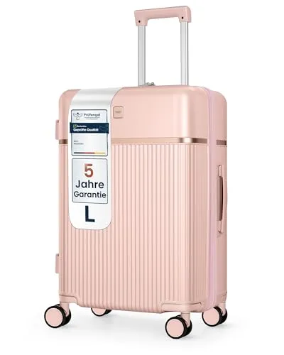 4FLY Leichter Premium Hartschalen-Reisekoffer L – Groß 65 cm mit TSA-Schloss