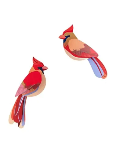 STUDIO ROOF | Wandobjekt, Wanddekoration | Tiere | Verschiedene Vögel (Kardinäle)