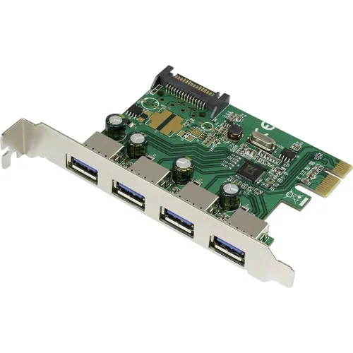 Renkforce 4 Port USB 3.0 Gen 1-Controllerkarte USB-A PCIe