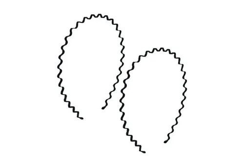LuxusKollektion Haarreif 2er Set Metall Haarband Welle Stirnband Rutschfest Elastisch Outdoor