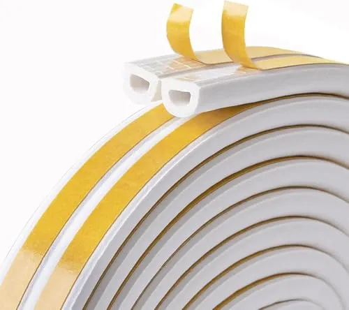 10M Dichtungsband für Türen Fenster, Türdichtung Selbstklebendes Fensterdichtung Anti-Kollision Gummi Schaum Siegel Streifen Schalldämmung Dichtungsband Selbstklebendes Weiß