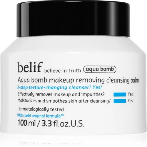 belif Aqua Bomb Makeup Removing Cleansing Balm Balsam zum Abschminken und Reinigen mit feuchtigkeitsspendender Wirkung 100 ml