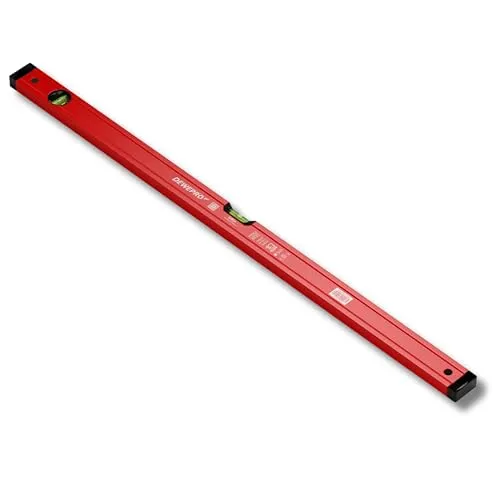 DEWEPRO® Profi Wasserwaage Aluminium 150cm - Präzise Messungen in Rot - Wasserwaagen - Die DEWEPRO Aluminium Wasserwaage überzeugt durch hohe Genauigkeit mit einer Messtoleranz von nur 0,5mm/m und ist ideal für Profis und Heimwerker.