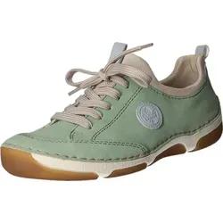 Rieker Damen 55950 Slipper Grün 43 in beige von Rieker