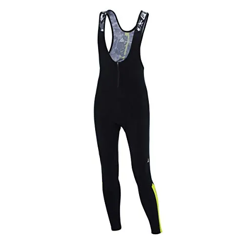 Herren Thermo Winter Fahrradhose Lang mit Trägern Pro Team - 3D Performance Gel gepolstert - Radsport-Trägerhosen für Herren, ideal für kühle Tage mit winddichter Vorderseite und exklusivem Sitzpolster für maximalen Komfort auf langen Fahrten.