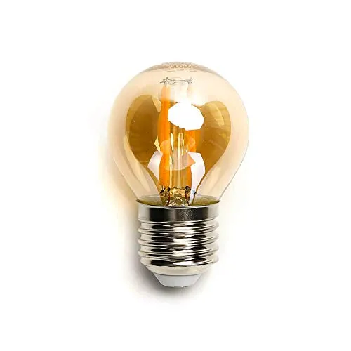 ENERGMiX 4w E27 Edison LED Vintage Filament Glühbirne Birne Leuchtmittel Retro Beleuchtung Mini G45 2200K Warmweiß