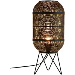 Marrakesch Nachttischlampe Sankos Schwarz in gold von Marrakesch Orient & Mediterran Interior