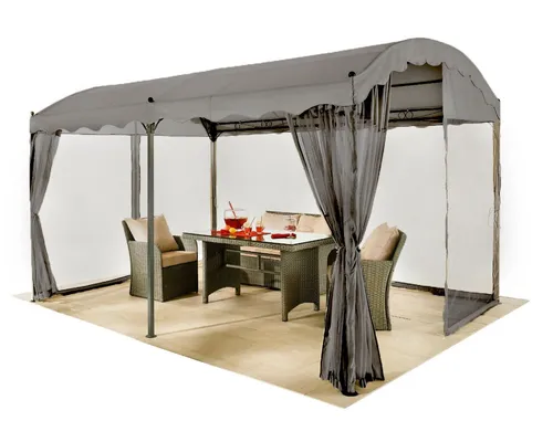 Grasekamp Pavillon Seitenwand Bogenpergola 3x4m 4tlg. von Grasekamp