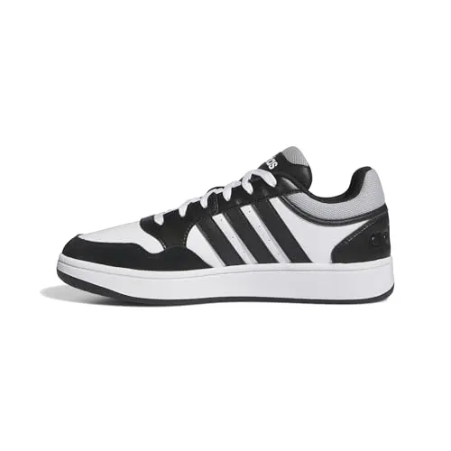 adidas Herren Hoops 3.0 Shoes - Cloud White/Core Black/Grey Two, 44 EU - Herren-Sneaker mit regulärer Passform, Obermaterial aus Wildleder und Synthetikleder für optimalen Tragekomfort und stylischen Look.