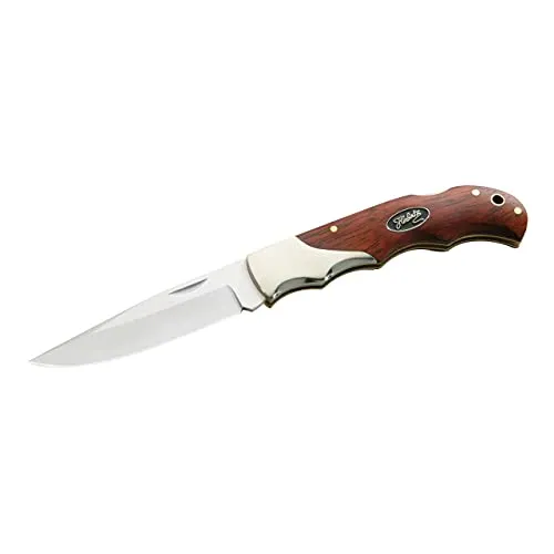 Herbertz Taschenmesser aus Stahl 440 mit Cocobolo-Griff - Klappmesser für Outdoor-Aktivitäten, mit scharfer AISI 440-Klinge und sicherer Back-Lock Arretierung, ideal für Camping und Wandern.