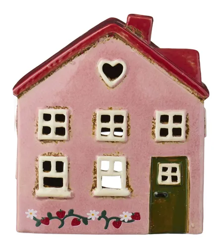 Ib Laursen Lichterhaus Teelichthaus Ebeltoft in Rosa in pink von Ib Laursens