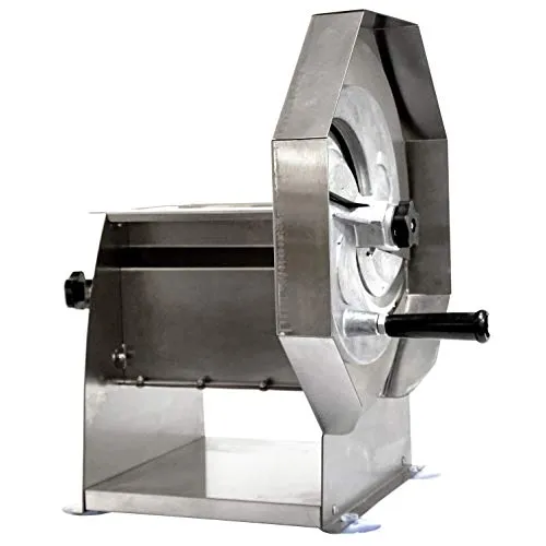 YERD Manueller Edelstahl Kraut Gemüse Hobel - Allesschneider für präzise Scheiben - Reiben & Küchenreiben, ideal für Profiküchen und Selbstvermarkter, schneidet mühelos Gemüse und Obst in exakte 0,5-8mm Scheiben mit Fingerschutz und hygienischem Edelstahl.