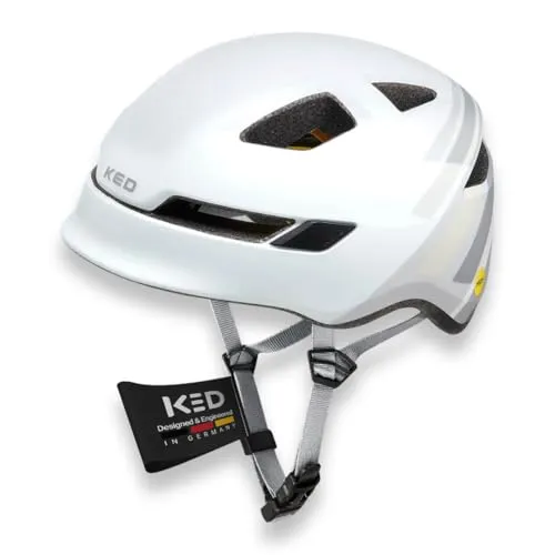 KED Kinderhelm POP, weiß - Hoher Tragekomfort & Sicherheit - Der KED Kinderhelm POP bietet mit MIPS® Brain-Protection-System und Inmold-Technologie höchsten Schutz. Ideal für Straßenverkehr und Bike Park, sorgt das K-FIT Anpassungssystem für perfekten Sitz und das Blink-LED Rücklicht für Sichtbarkeit.