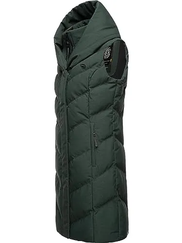 Ragwear Damen Winterjacke Natalka Vest 4XL in grün von ragwear