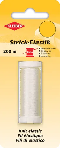 KLEIBER Strick-Elastik 200 m tansparent