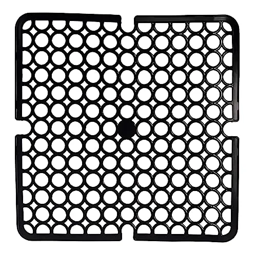 Kinvara SPÜLBECKEN Einlage 28x28cm eckig Spülbeckenmatte Spülbeckeneinlage Spülmatte Abtropfmatte Matte 4-Varianten 85 (Schwarz)