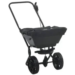 vidaXL Streuer Schwarz 82 x 46 x 75 cm aus PVC und Stahl