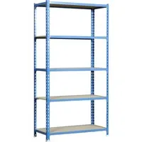 PROREGAL® Schwerlastregal MULI - 180x80x30cm, 5 Fachböden, 150kg Fachlast - Schwerlastregal für Werkstatt und Lager, schnelle Montage in 10-15 Minuten, hohe Stabilität mit 150kg pro Fachboden und verstellbaren Böden für individuelle Nutzung.