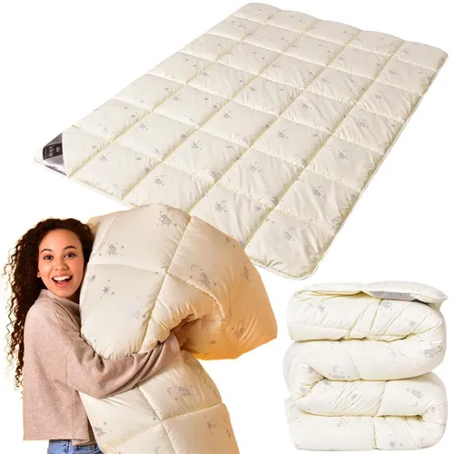 Wool Comfort Winter Bettdecke 155x220 cm | Sei Design - Bettdecke für den Winter aus 70% Wolle für optimale Wärme, 40° waschbar und trocknergeeignet. Ideal für gemütliche Nächte im Schlafzimmer.