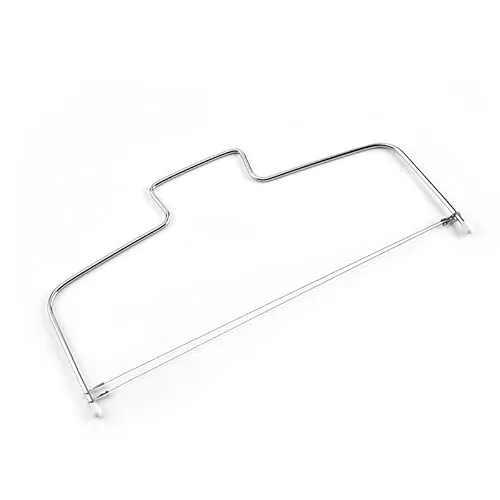 Xingdianfu Edelstahl Tortenbodenteiler Kuchen Tortenteiler Tortenschneider Tortensäge Draht Kuchenschneider Gebäckwerkzeuge, Schneidedraht für Haus Bäckerei Nachspeisen,32cm