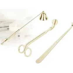 Kerzenlöscher Dochtschneider Kerzenpflege Gold Kerzenlöscher Set