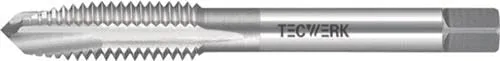 TECWERK 2000867325 Einschnittgewindebohrer DIN 352 Form B M6x1mm HSS-Co ISO2 (6H