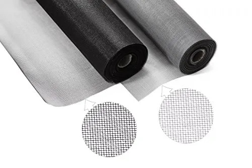 GEWEBE FLIEGENNETZ 100x120, 100x250, 120x250 cm FLIEGENGITTER MOSKITONETZ SCHWARZ GRAU AUF ROLLE (100x250 cm, Schwarz)