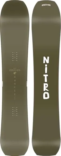 NITRO BANKER Snowboard 2025 - 159 - Snowboard mit direktionalem Shape und gesinterter EcoSpeed HD Base für schnelle, kraftvolle Turns und maximale Stabilität – perfekt für Banked-Slalom und All-Mountain-Abenteuer.