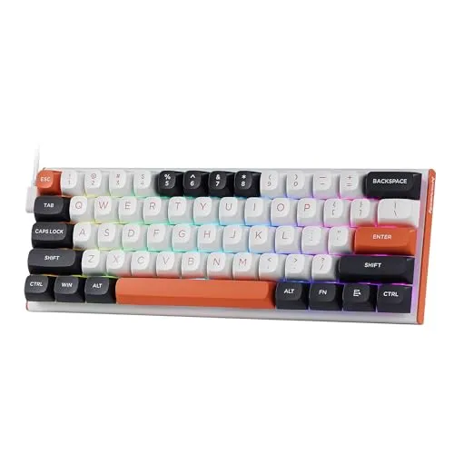 Redragon K683 Rapid Trigger Gaming-Tastatur, 60% kabelgebundene mechanische Tastatur mit hyperschneller Betätigung, dediziertem Magnetschalter, einstellbarem Betätigungspunkt, 8 kHz Abfragerate