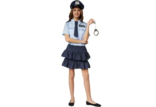 dressforfun Kostüm Mädchenkostüm Police Girl, Cooles und lässiges Kostüm