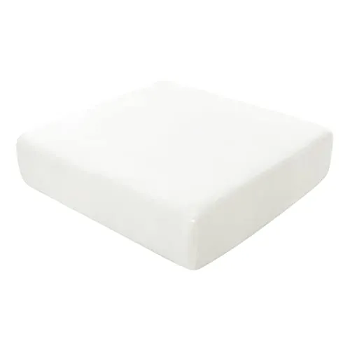 BXFUL Houssen für Sofasitzkissen, Sofakissenbezüge aus dehnbarem Samt, Ersatz-Sofakissenbezüge für einzelne Kissen (1 Platz, Weiß)