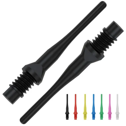 BULL'S Tufflex Soft Tips 6mm(2BA) 1000stk schwarz | Dartpfeile Dartspitzen Darts