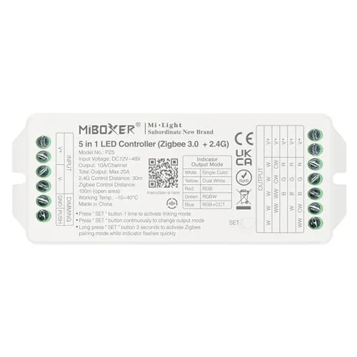 Produktbild Miboxer PZ5 Controller (Zigbee 3.0+2.4G) bis max 20A DIM/CCT/RGB/RGBW/RGB+CCT
