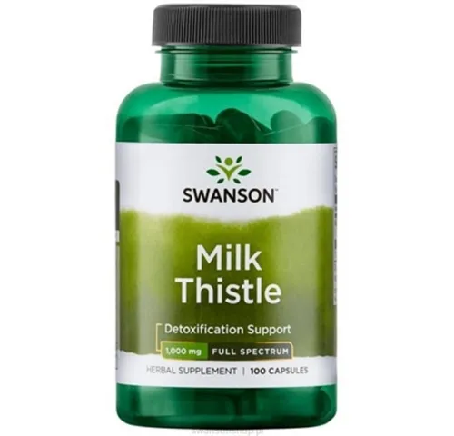 Swanson Health Products SWANSON Milk Thistle - Mariendistel 100 Kapseln Kapseln, 115 g, Jede Kapsel enthält 500 mg Mariendistel
