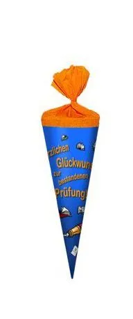 Ganzjahres Schultüte / Geschenktüte / Länge: 22cm / rund /