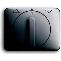 Zentralscheibe Jalousie mit Drehgriff, Abdeckung platin, Retail