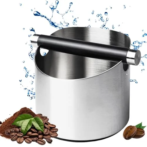 MEYAGOT Abklopfbehälter, Abschlagbehälter für Siebträger, Abklopfbehälter für siebträger, Knock Box SiebträGer ZubehöR Kaffeesatz AbschlagbehäLter, Kaffeemaschine Abschlagbox, Kaffee AbklopfbehäLter