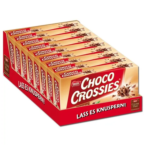 Nestle Choco Crossies - 9 Packungen feine Praline-Schokolade - Feine Schokolade, ideal für Naschkatzen und Partys – ein Genuss in praktischen 9 Packungen!