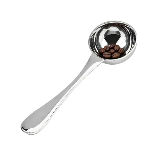 25ml Edelstahl Kaffeelöffel Portionierer, Kaffeedosierlöffel, Dosierlöffel, Kaffeelot Kaffeemaßlöffel Langstiel Tee Esslöffel Für Tee, Kaffee, Cappuccino, Kakao Und Espresso